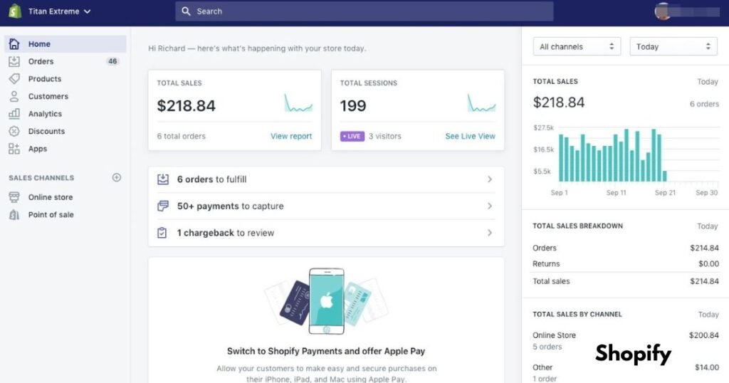 Clearing Accounts for Shopify